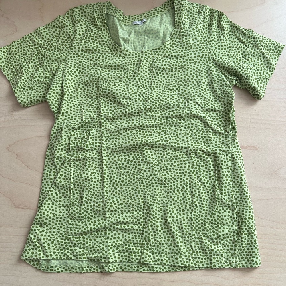 Marimekko Green Polka Dot Top XXL